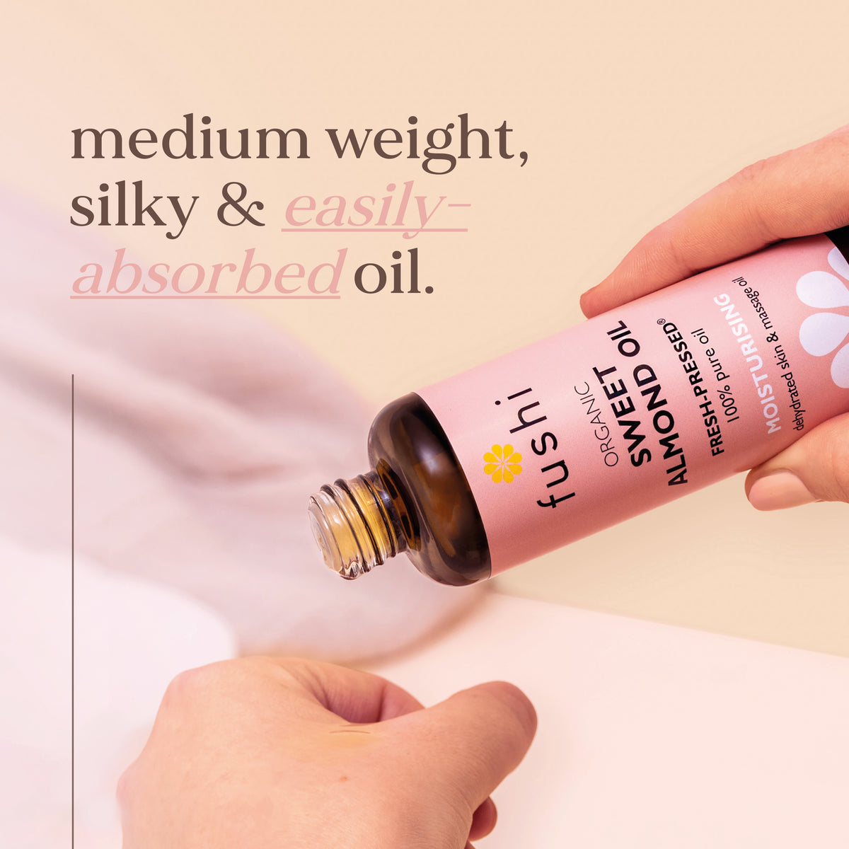 Organic Sweet Almond Oil 100ml | Ayurveda | Fushi
