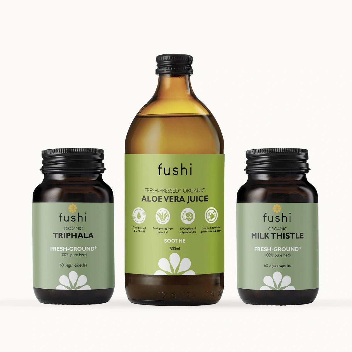 Gut Detox Bundle | Aloe Vera Juice | Triphala | Milk Thistle