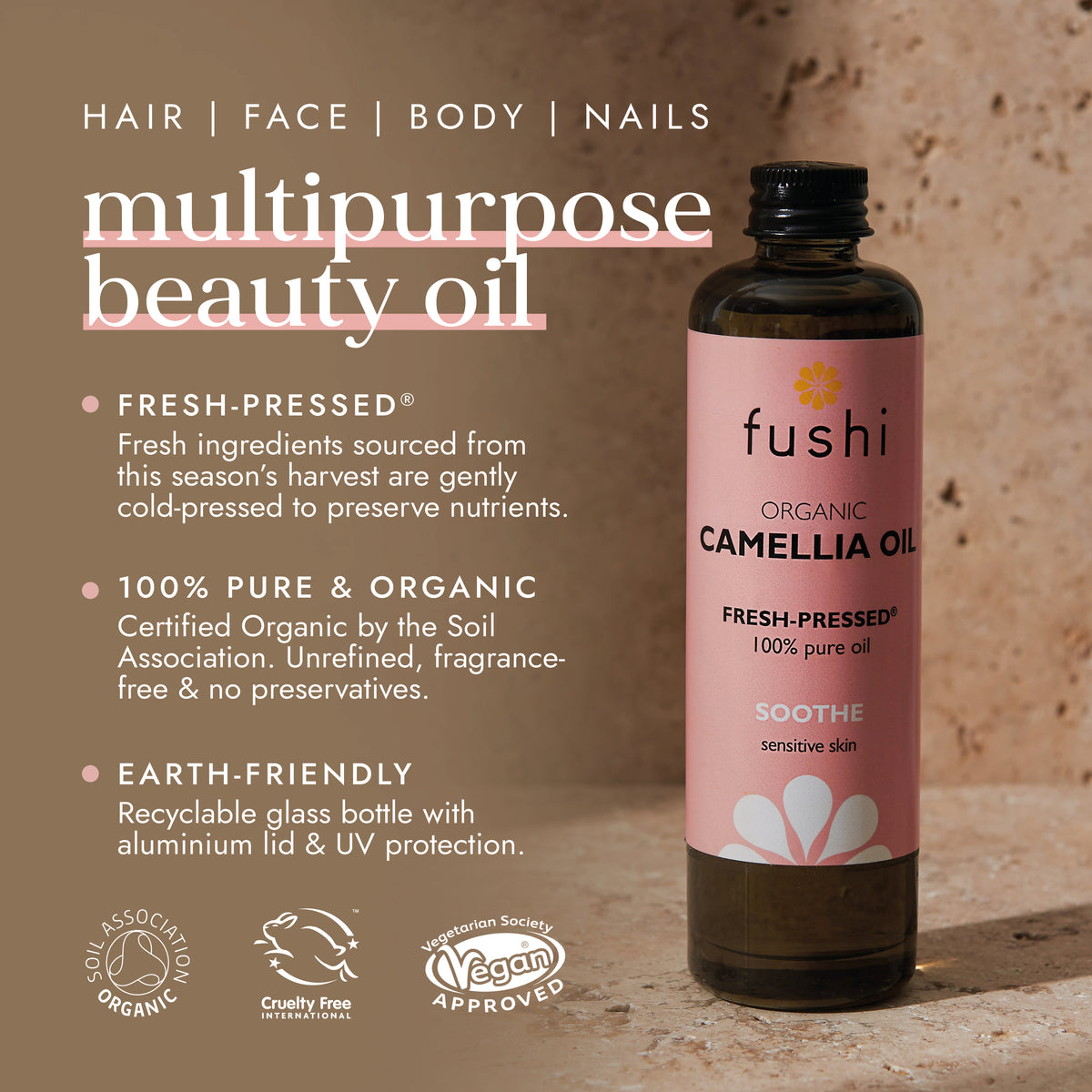 Organic Camellia Oil 100ml | Ayurveda | Fushi
