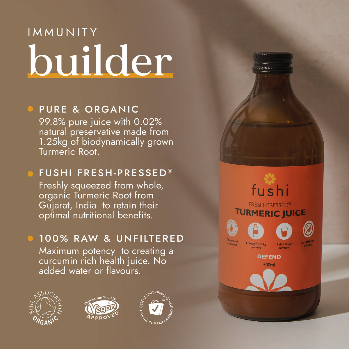 Turmeric Juice 500ml | Ayurveda | Fushi