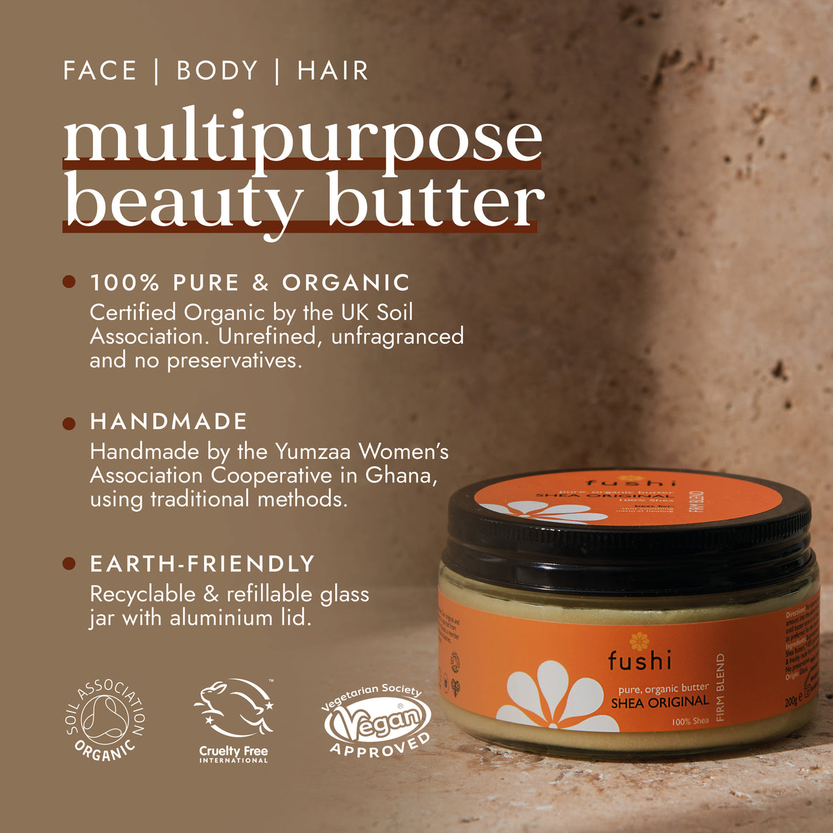 Organic Shea Butter 200g | Ayurveda | Fushi