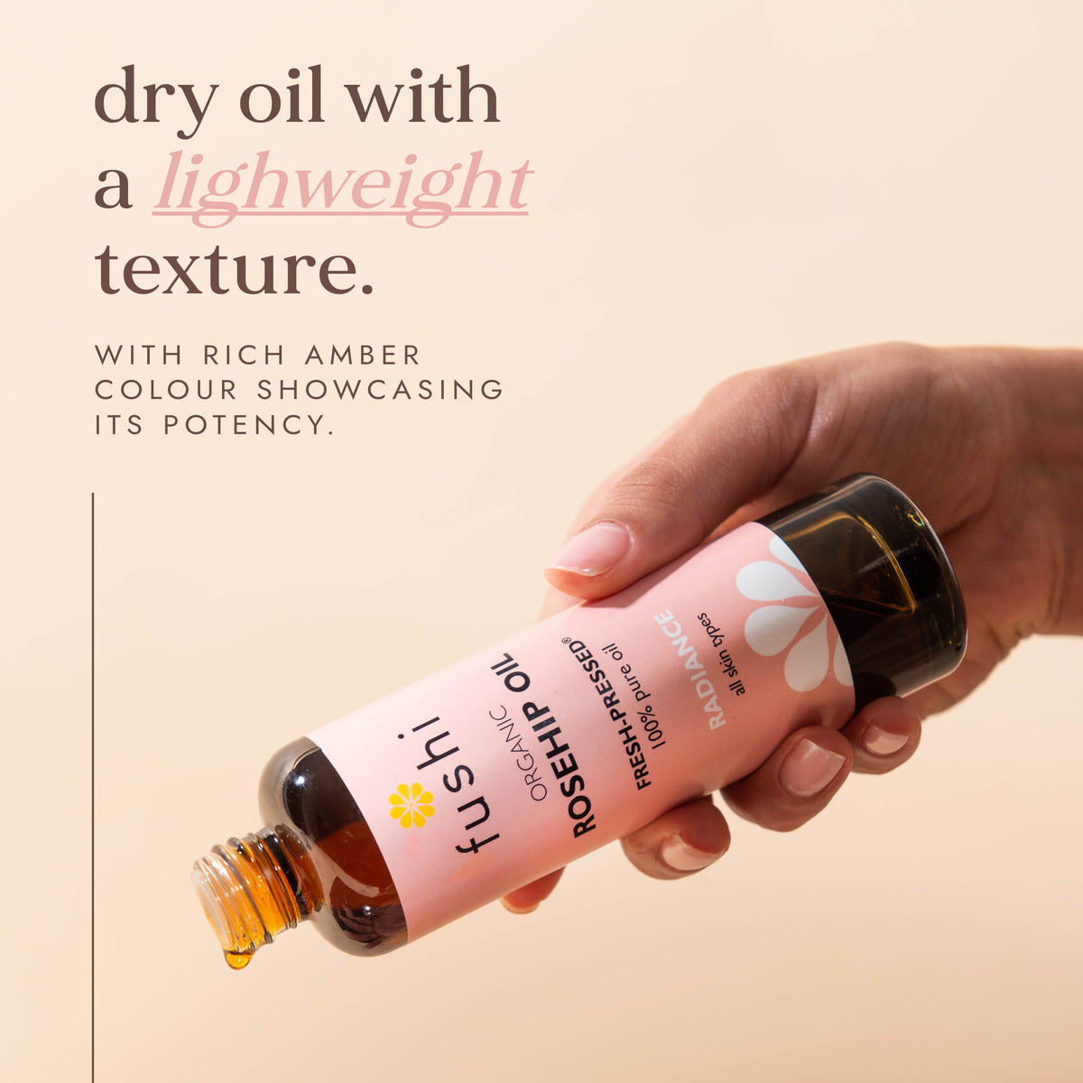 Organic Rosehip Oil 100ml | Ayurveda | Fushi