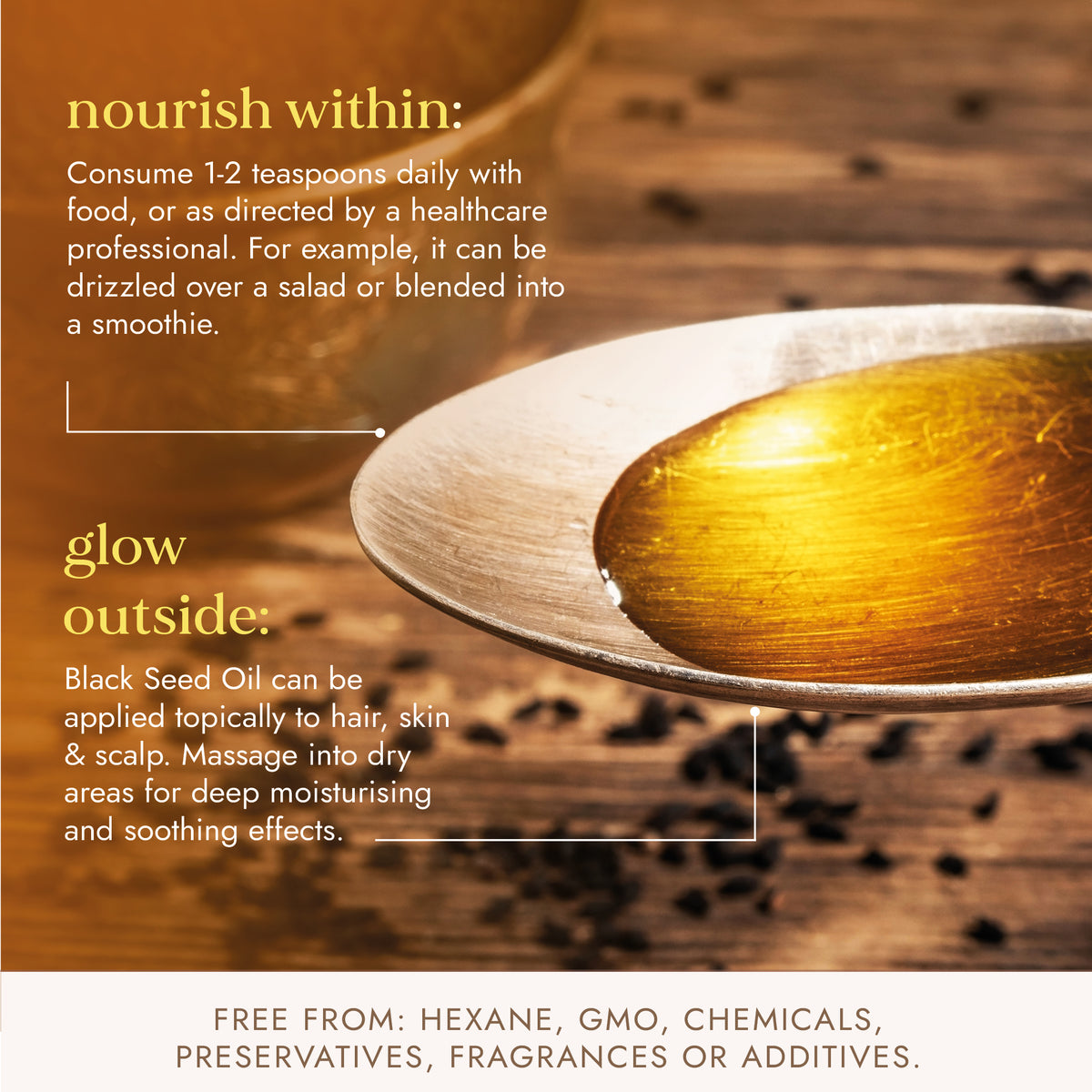 Organic Black Seed Oil 250ml | Ayurveda | Fushi